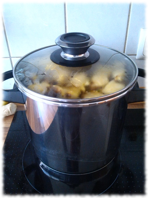 Tepache, nach dem Kochen