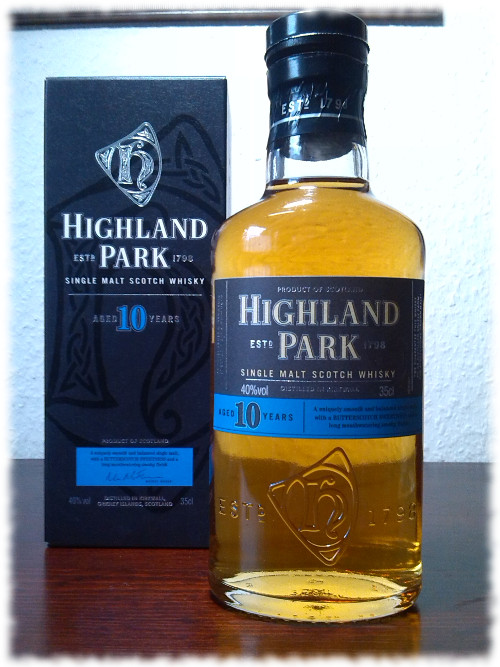 Highland Park 10 Years Single Malt Whisky Flasche