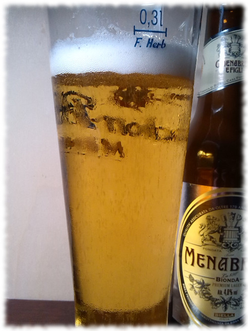 Menabrea Bionda Premium Lager Glas