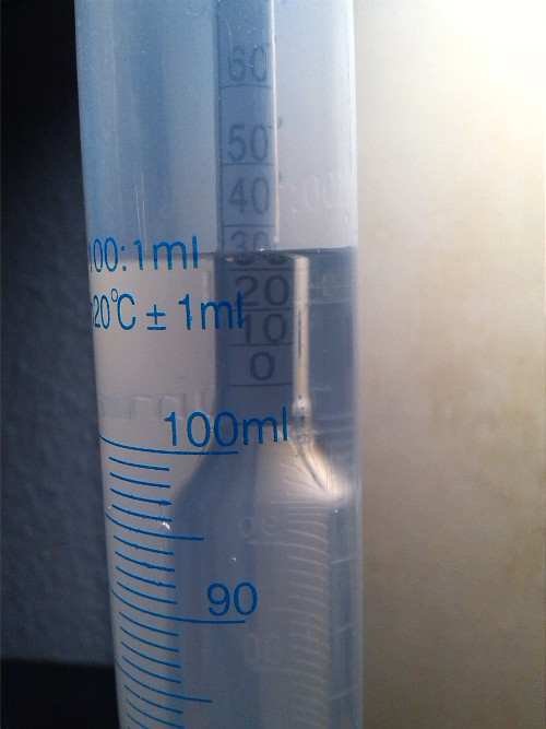 Kunz Moonshine Aräometermessung