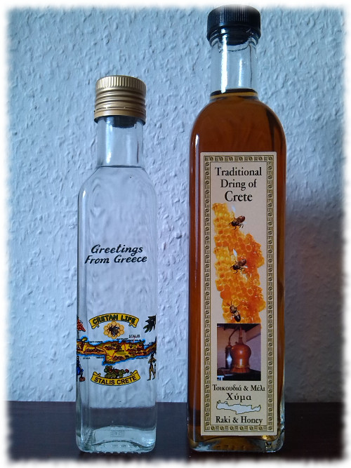 Kretischer Raki Flaschen