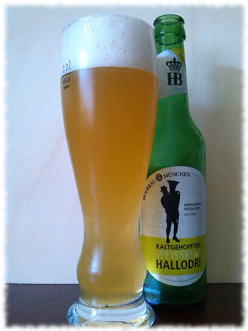 Hofbräu Kaltgehopfter Weissbier Hallodri Glas
