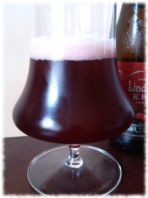 LIndemans Kriek Lambic Beer Glas