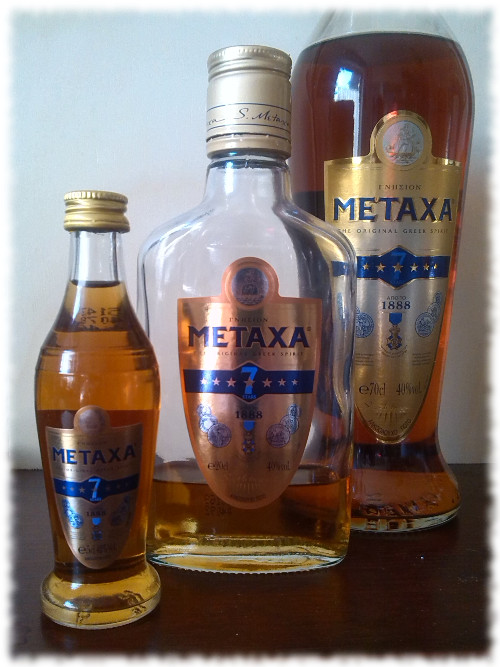 Metaxa 7 Stars Verschiedene Größen