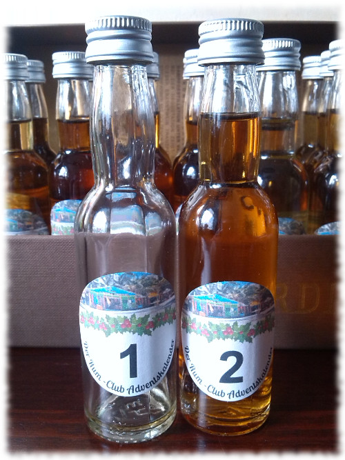 Der Rum-Club Adventskalender Einzelflaschen 4cl