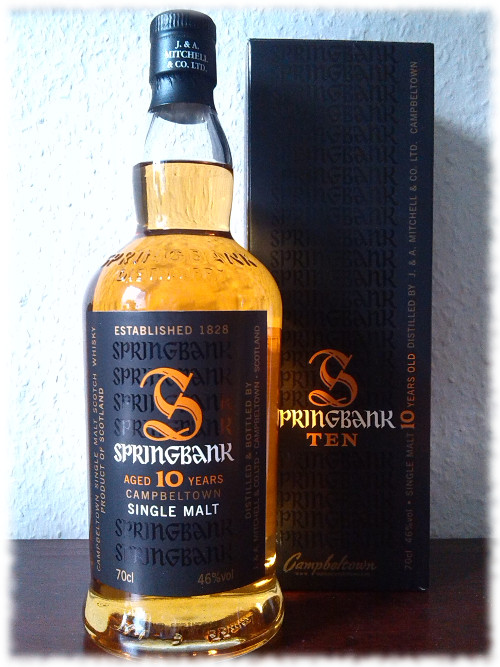 Springbank Ten Single Malt Scotch Whisky Flasche