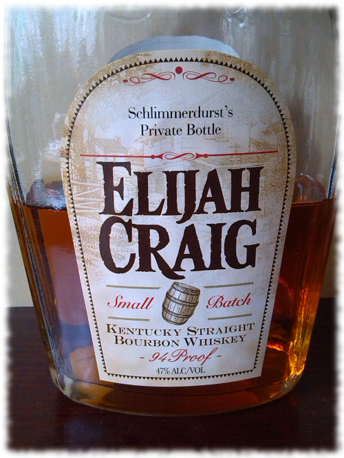 Elijah Craig 12 Kentucky Straight Bourbon Whiskey Flasche Spezialetikett