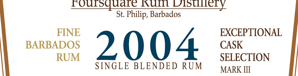 Foursquare 2004 Exceptional Cask Selection 11 Years Titel