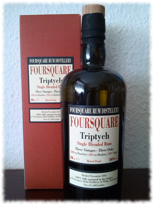 Foursquare Triptych Single Blended Rum Flasche