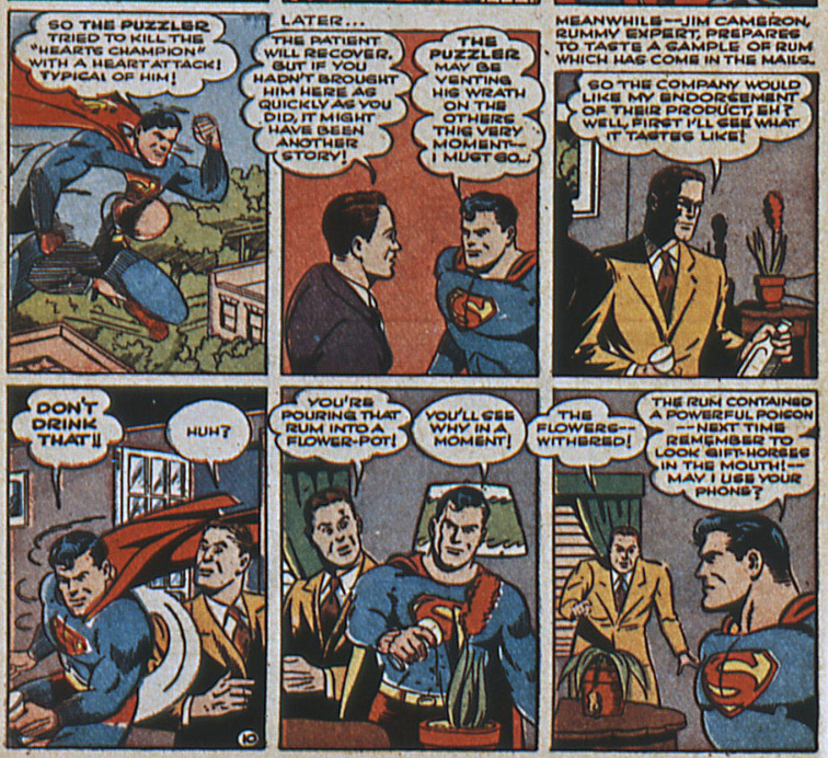 Superman und Rum (Superman Vol 1 #20, Januar 1943)