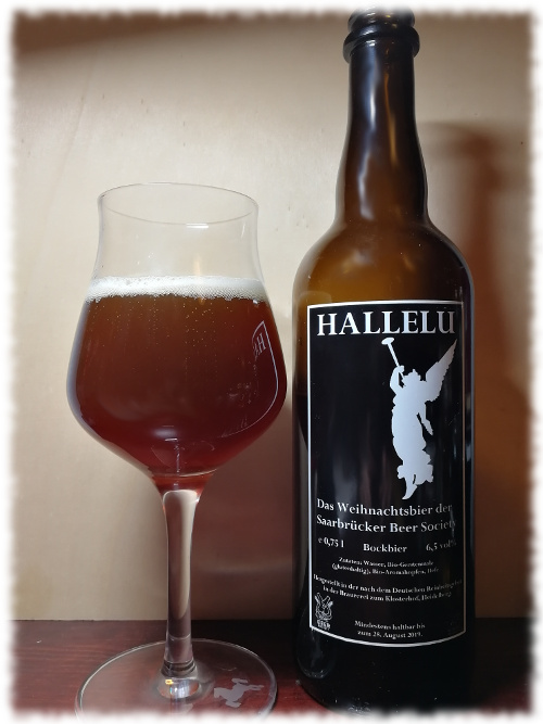 Hallelu Weihnachtsbier der Saarbrücker Beer Society 2017