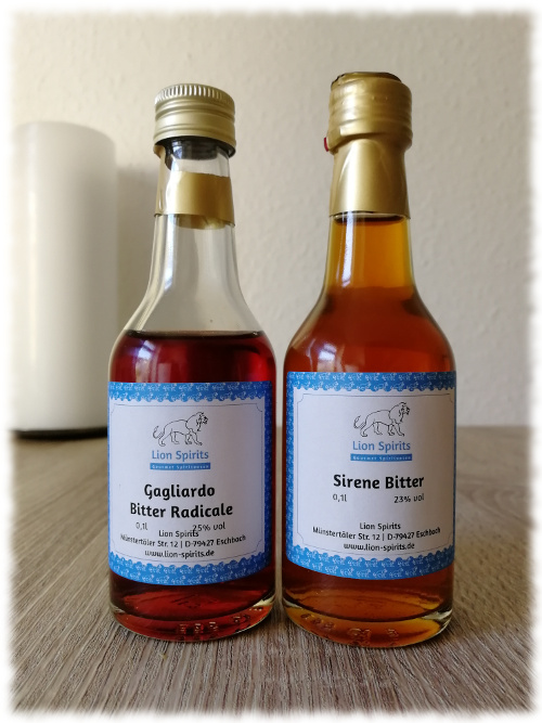 Gagliardo Bitter Radicale und Sirene Bitter