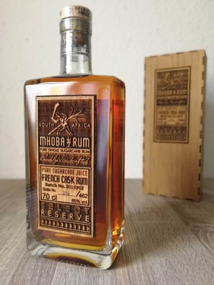 Mhoba Pure Single Sugarcane Juice French Cask Rum Select Reserve