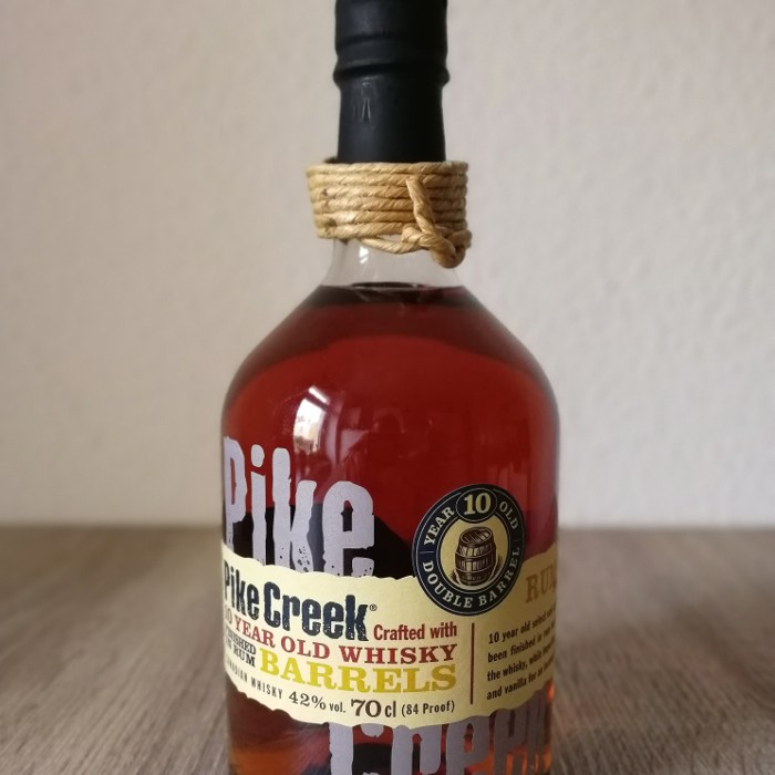 Pike Creek 10 Year Old Whisky Finished in Rum Barrels