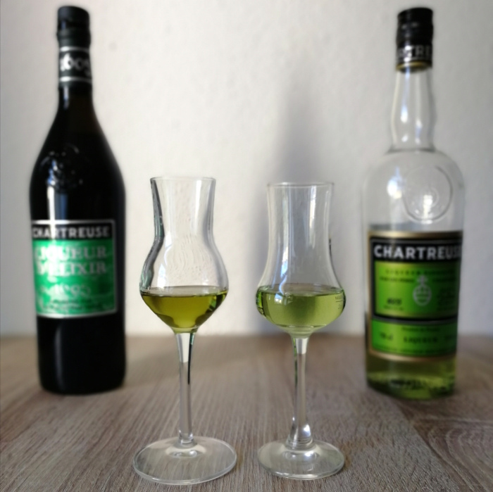 Chartreuse Liqueur d’Elixir 1605 Vergleich zu Chartreuse