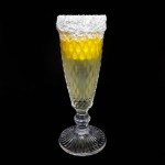 Lemon Drop Crusta Cocktail