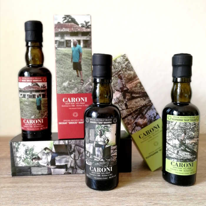 Velier Caroni Heavy Rum "Employees" Special Edition 5th Release (VSGB) Flaschen und Kartons