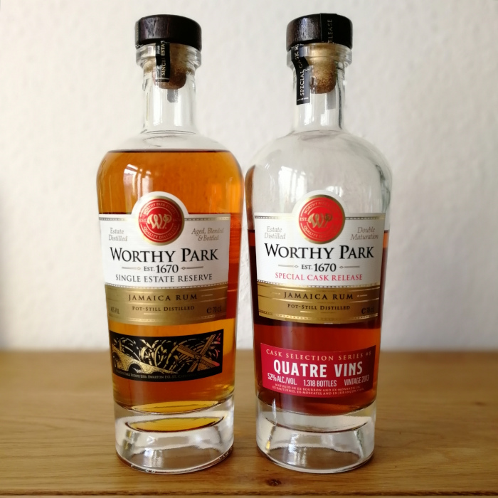 Worthy Park Single Estate Reserve und Quatre Vins
