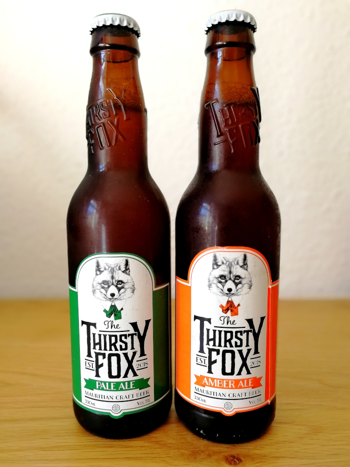 The Thirsty Fox Mauritian Craft Beer Amber Ale und Pale Ale