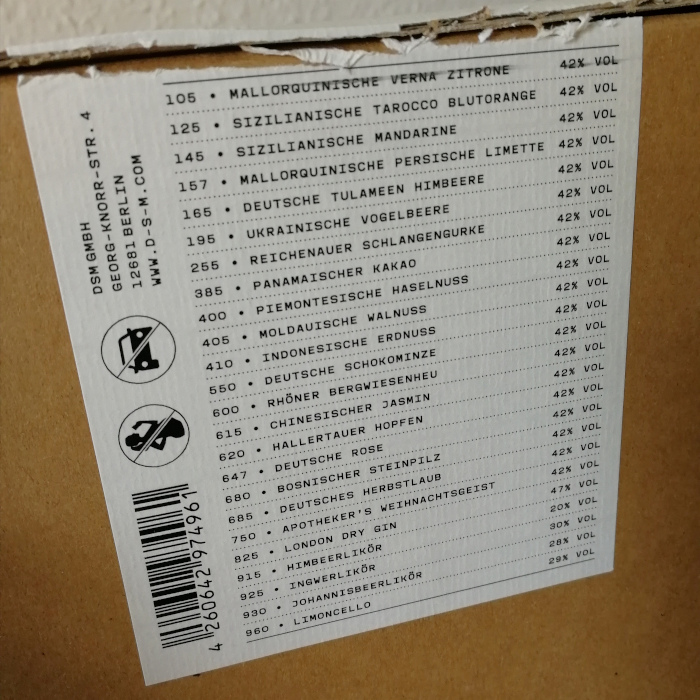 DSM Tasting Box Inhalt