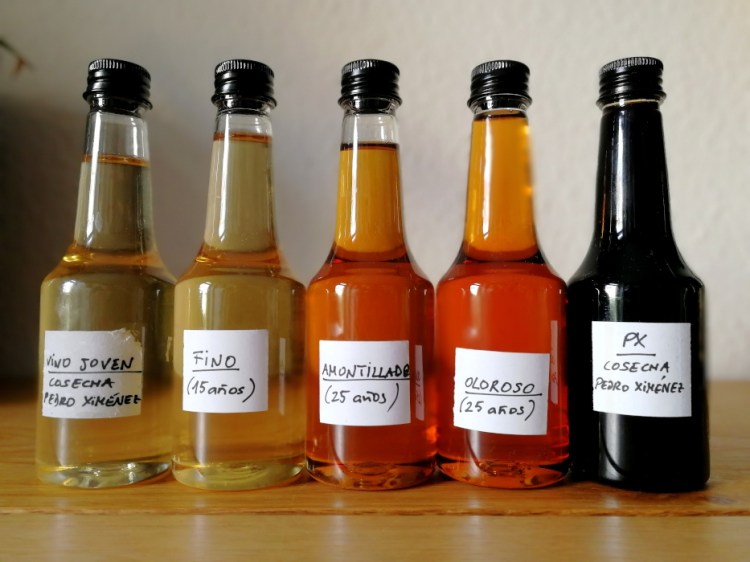 Montesoro Tesoros de Montilla Fino, Amontillado, Oloroso, Vino Joven und PX