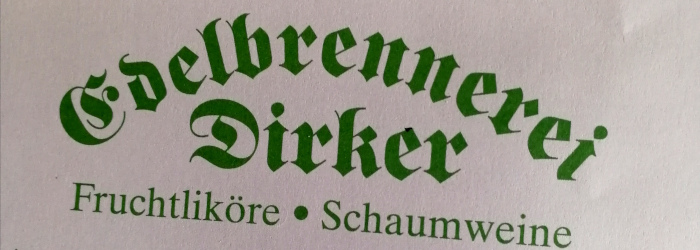 Edelbrennerei Dirker Kirschbrände Titel