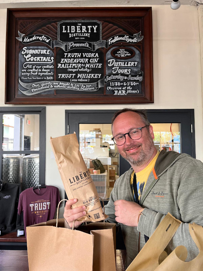 The Liberty Distillery Vancouver Selfie