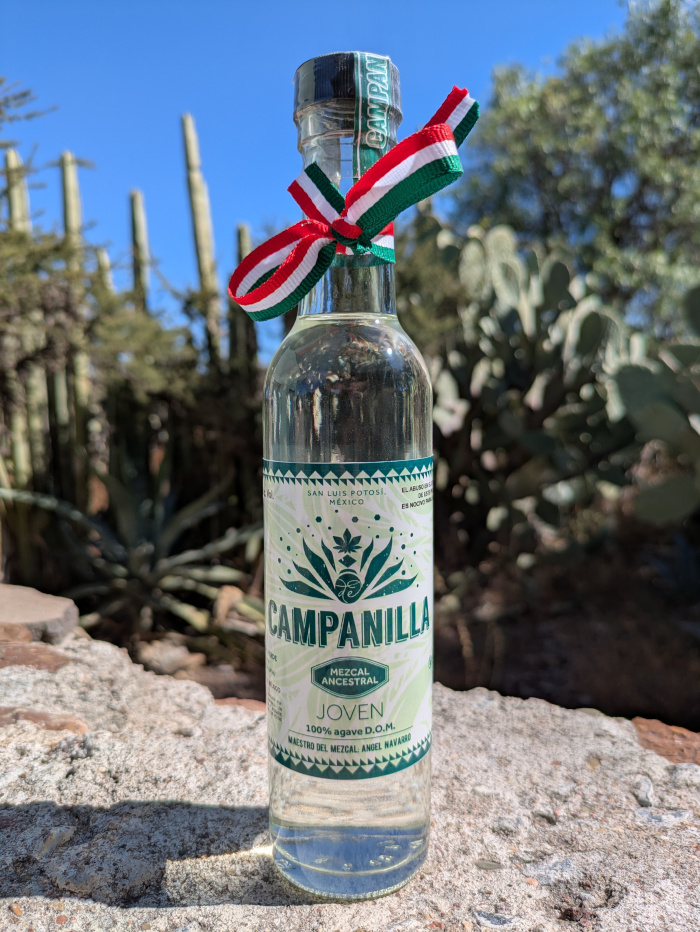 Campanilla Mezcal Ancestral Joven Ángel Navarro