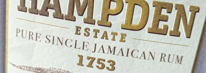 Hampden Estate 1753 Pure Single Jamaican Rum Titel