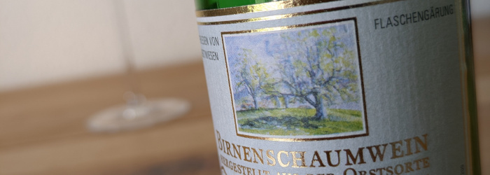 Manufaktur Jörg Geiger Birnenschaumwein aus der Champagner-Bratbirne Titel