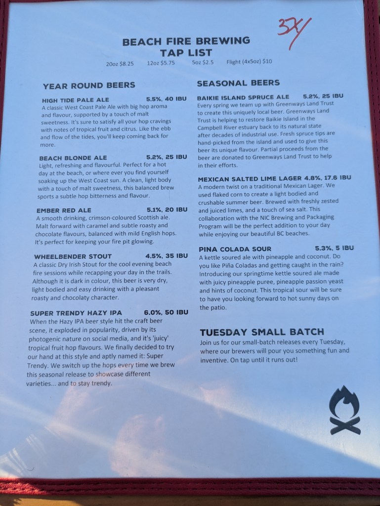 Beach Fire Brewing Campbell RIver 05