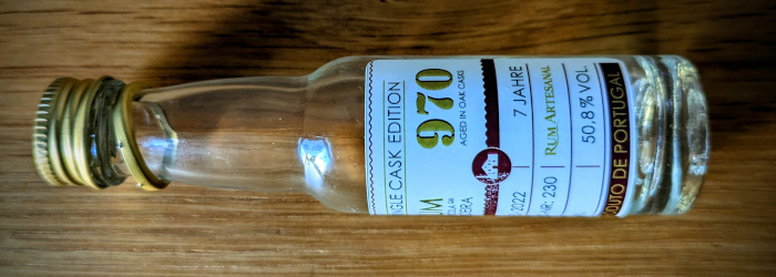 Rum Artesanal Engenhos do Norte Rum Agricola da Madeira 970 Single Cask Edition #230 2015-2022 Titel