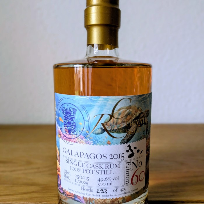 RumClub Private Selection Edition 60 Galápagos 2015 Single Cask Rum