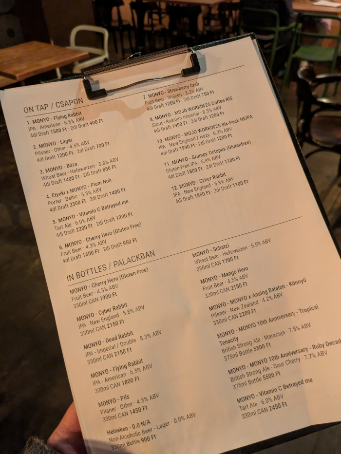 Monyo Tap House Budapest 5