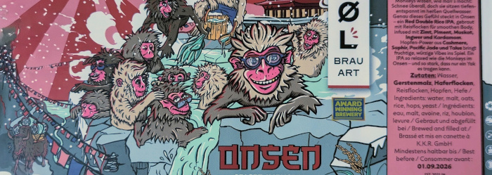 Zum Wøl Brauart Onsen Spiced Infused Red Double Rice IPA Titel