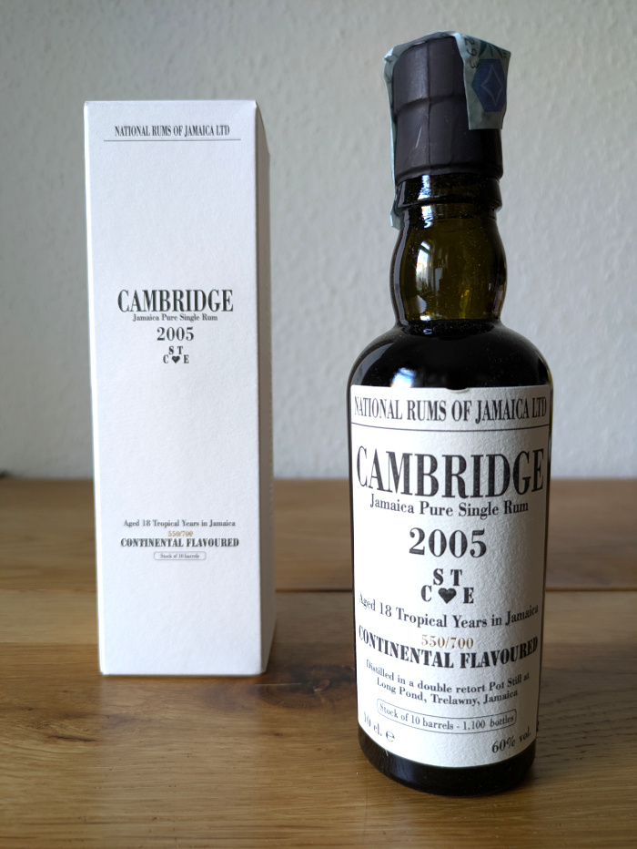 Long Pond Cambridge STCE 2005 Jamaica Pure Single Rum (VSGB)