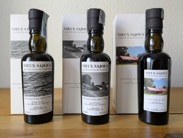 Vieux Sajous Aged 5 Years Vintages 1998, 1999, 2000
