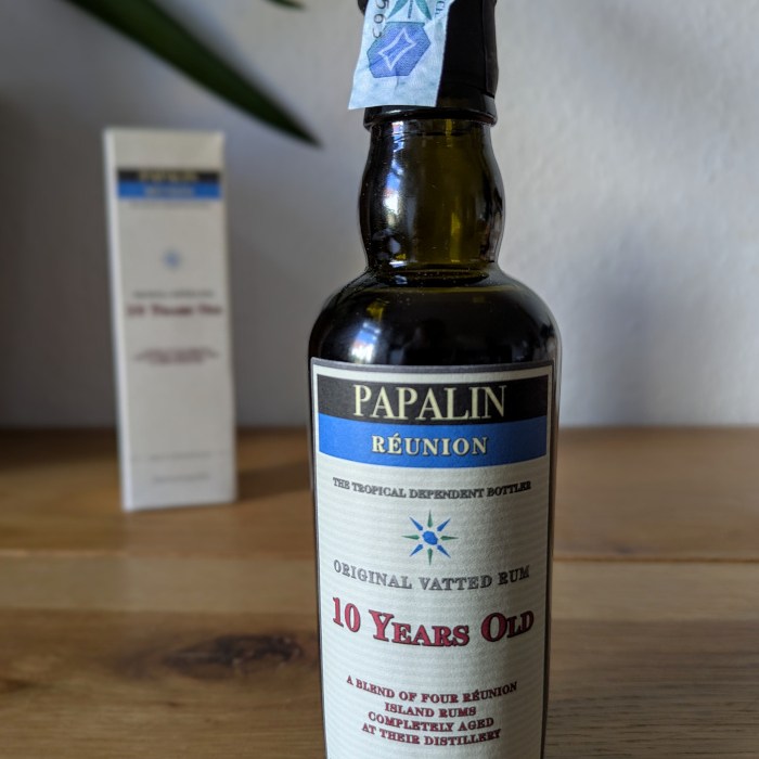 Papalin Réunion Original Vatted Rum 10 Years Old (VSGB)
